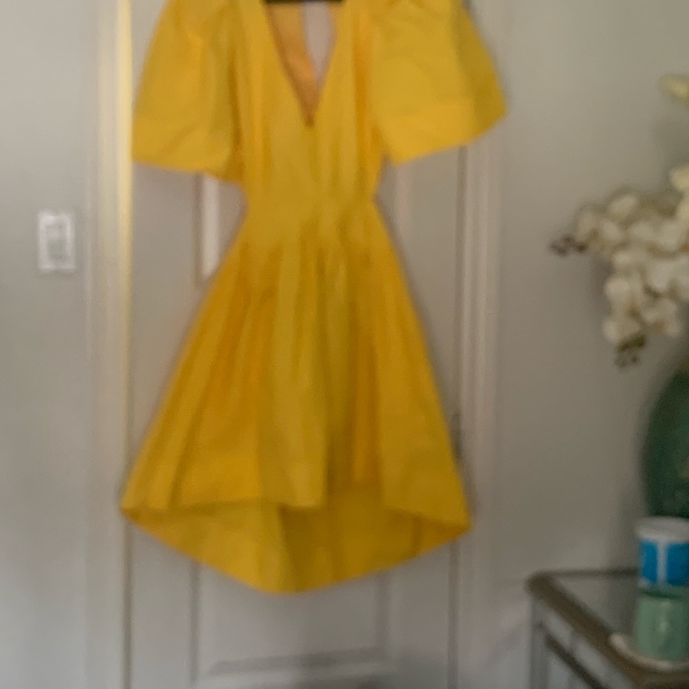 Vibrant Yellow Dress open back